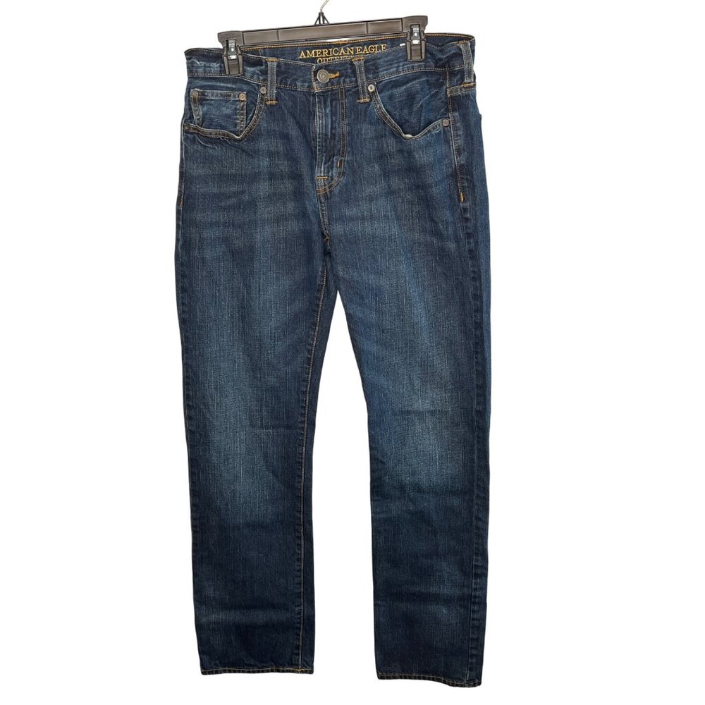 American Eagle Men's Denim Jeans Regular Fit Medium Wash Size 32x34 - Picture 1 of 9